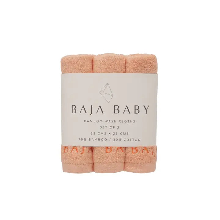 Bamboo/Cotton Wash Cloths | 3 Pack