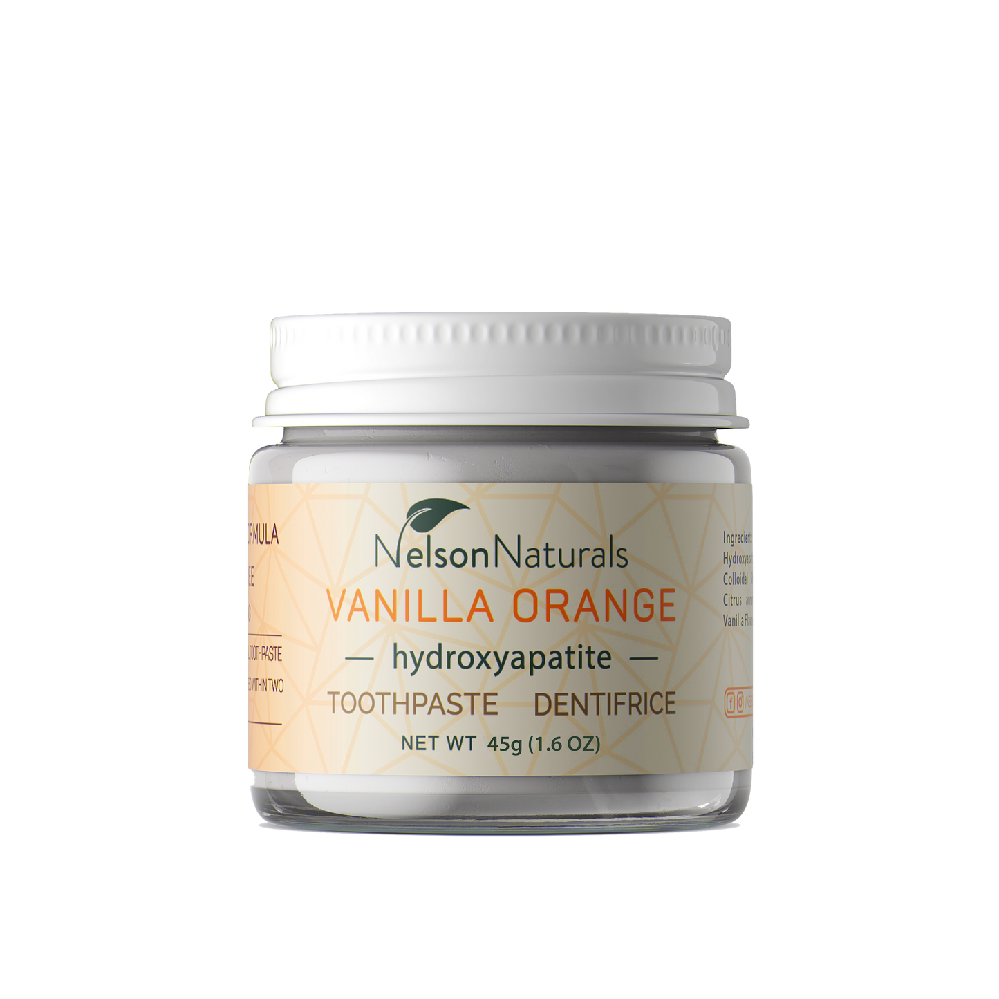 (Travel Size) Vanilla Orange with Hydroxyapatite 45g