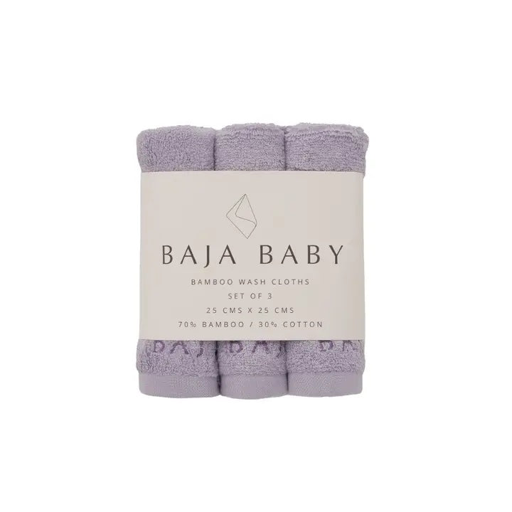 Bamboo/Cotton Wash Cloths | 3 Pack