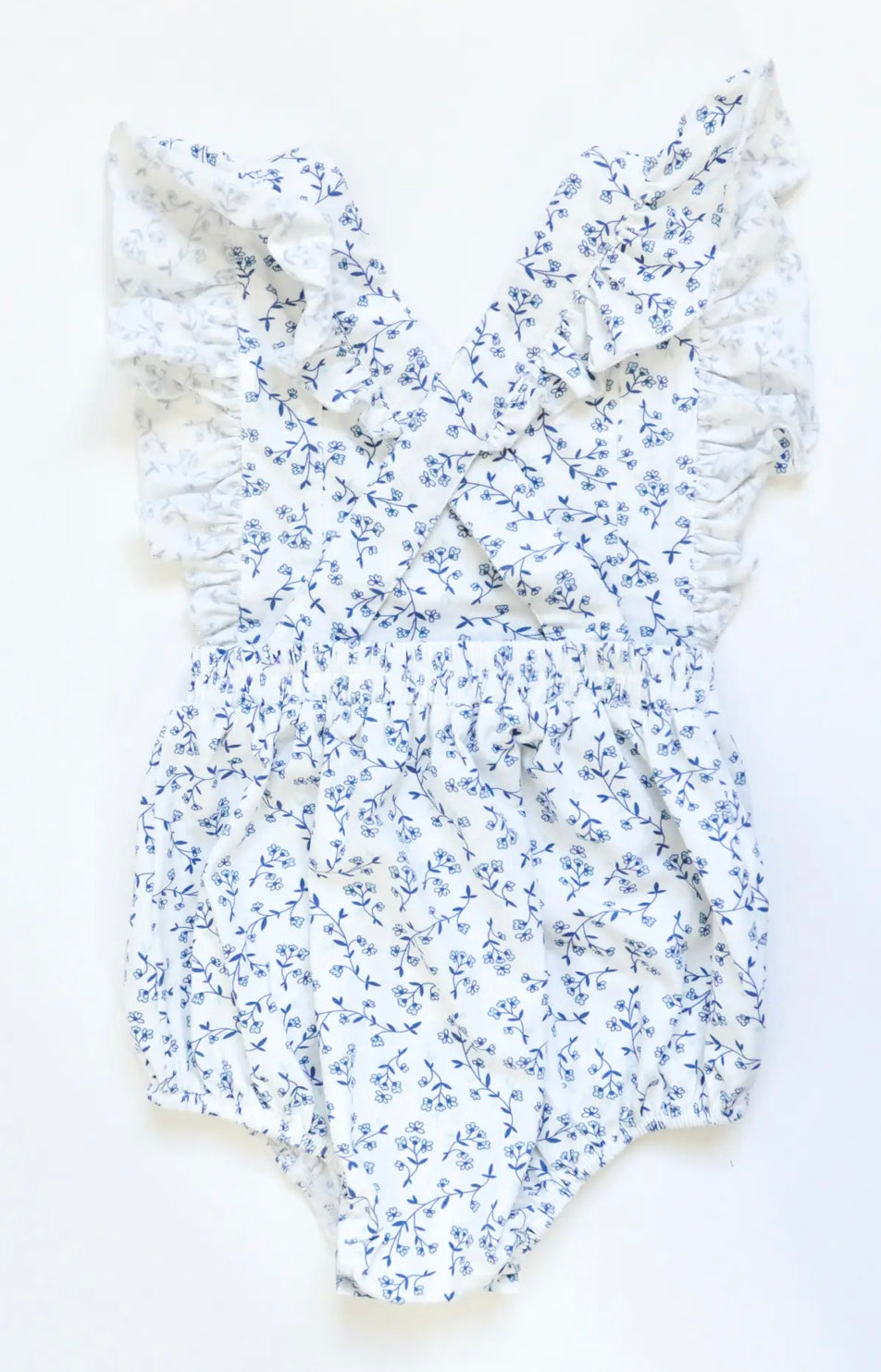 Emmy Romper in Ditsy Floral Azul