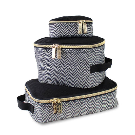 Coffee & Cream Travel Diaper Bag Packing Cubes