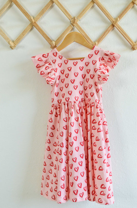Olivia Dress in Happy Hearts