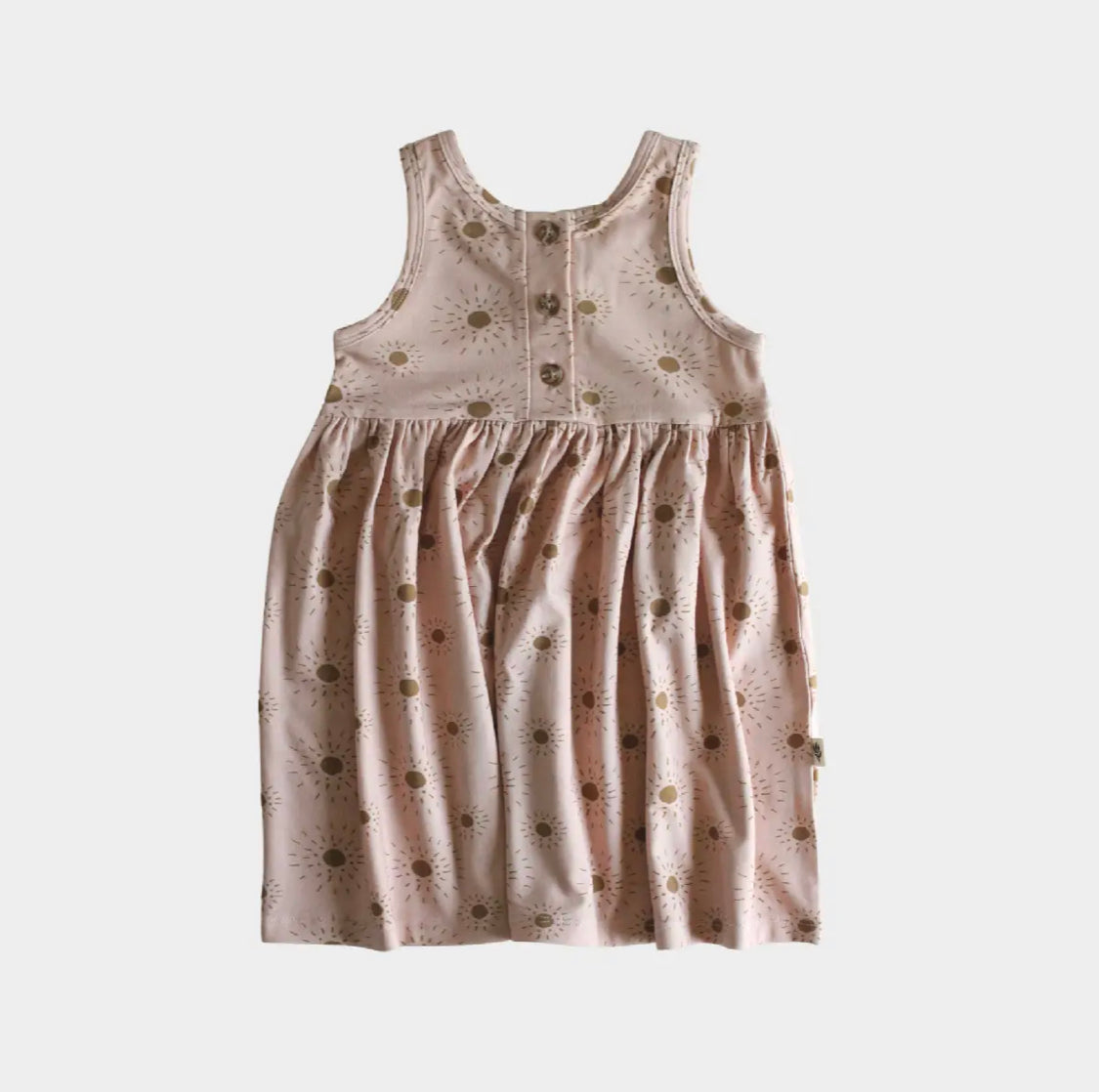 Bamboo Henley Tank Dress in Sunburst