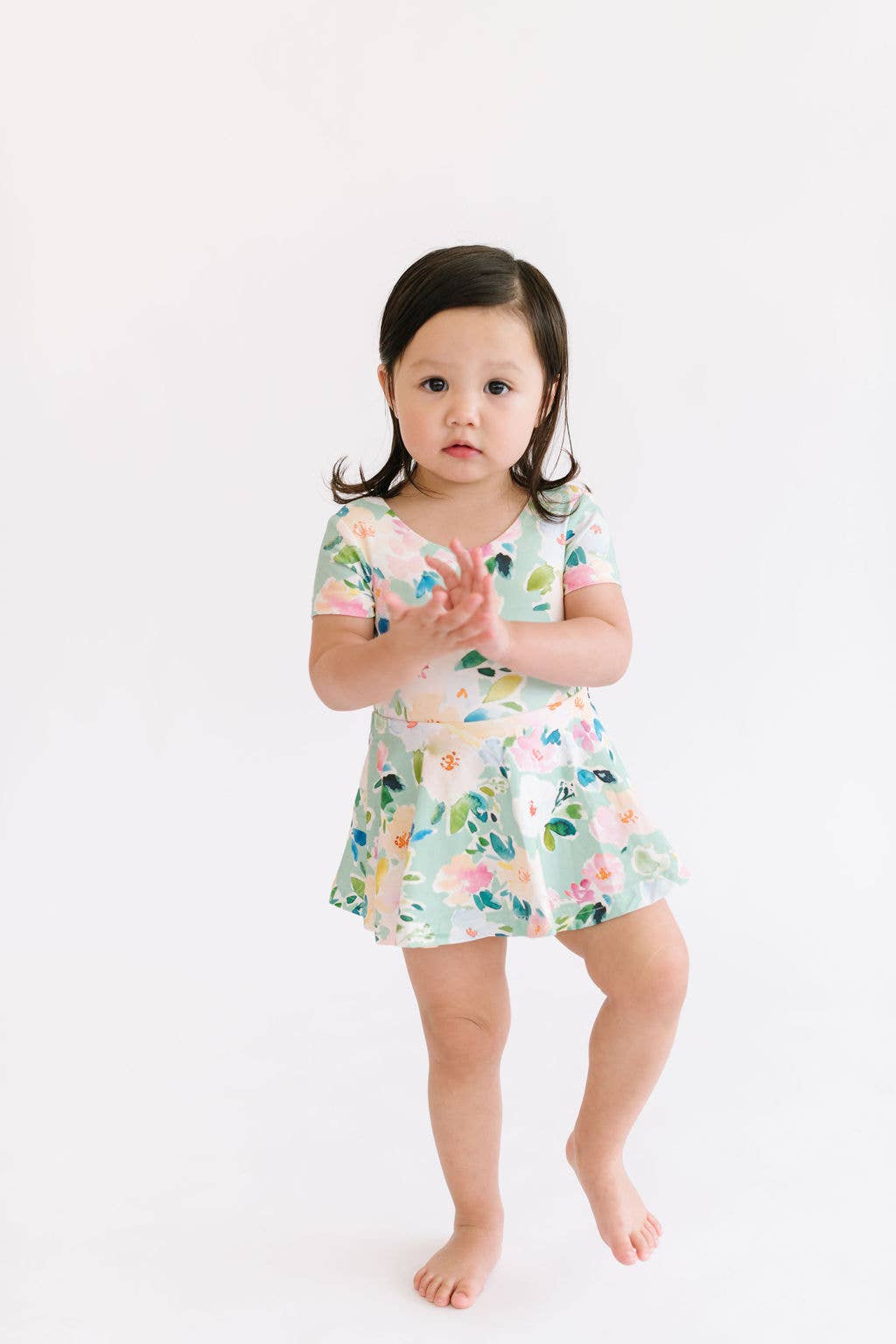 Skirted Leo in Watercolor Floral