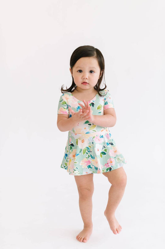Skirted Leo in Watercolor Floral