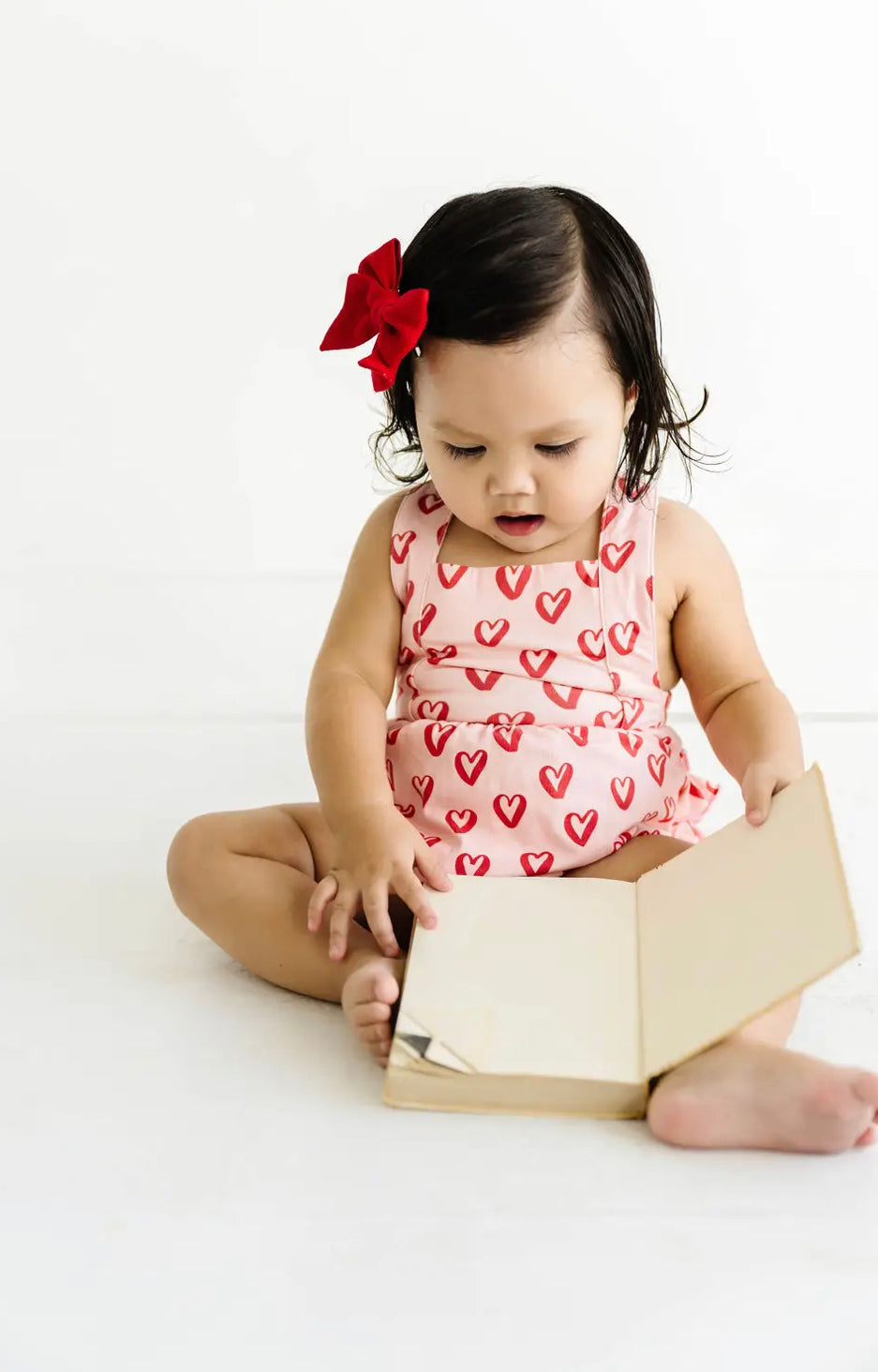 Isla Romper in Happy Hearts