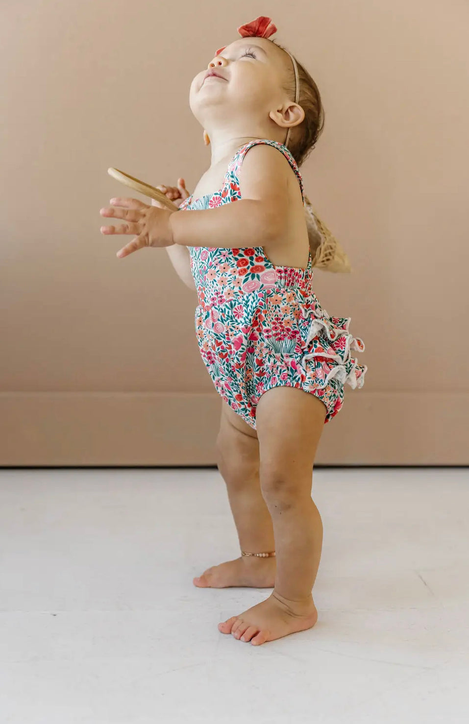 Isla Romper in Floral Meadow
