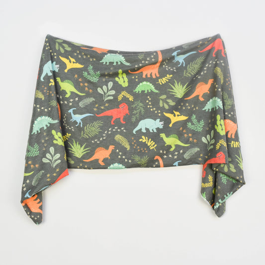 Jurassic Tracks Swaddle Blanket