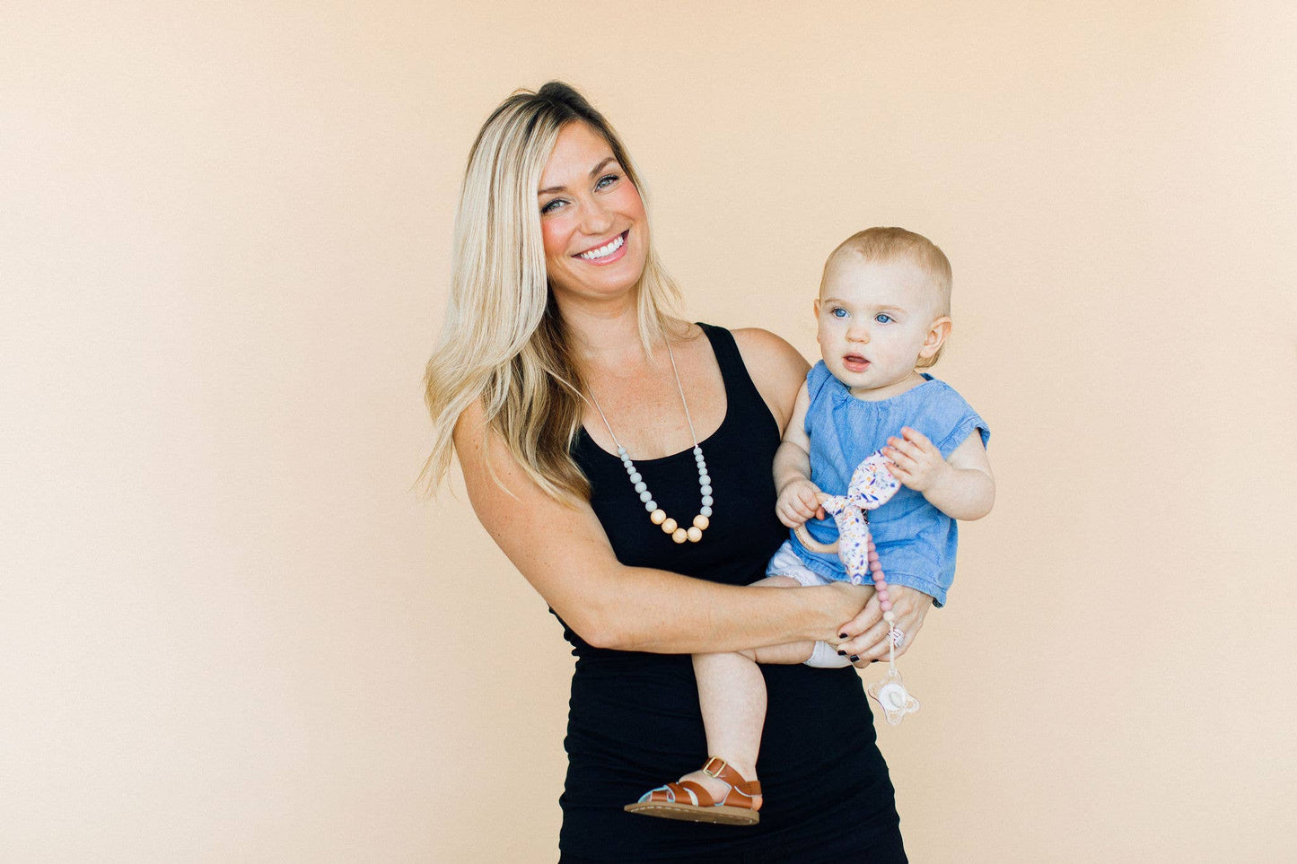 The Landon - Grey Teething Necklace