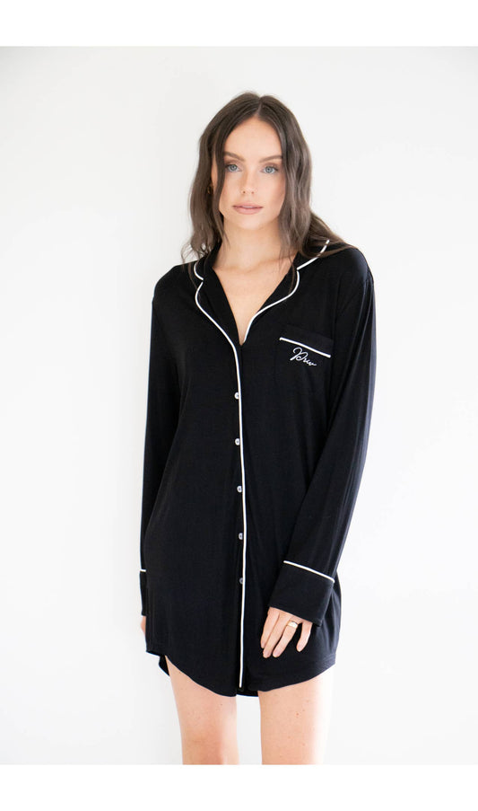 The Classic Sleep Shirt in Black