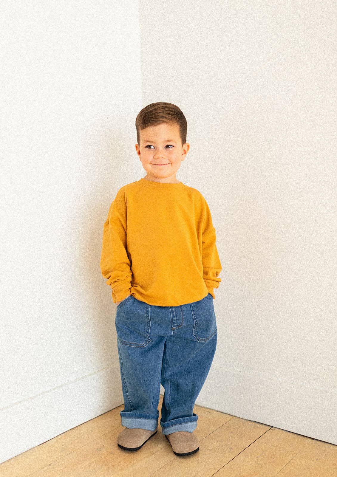 Kids Terry Relaxed Crew