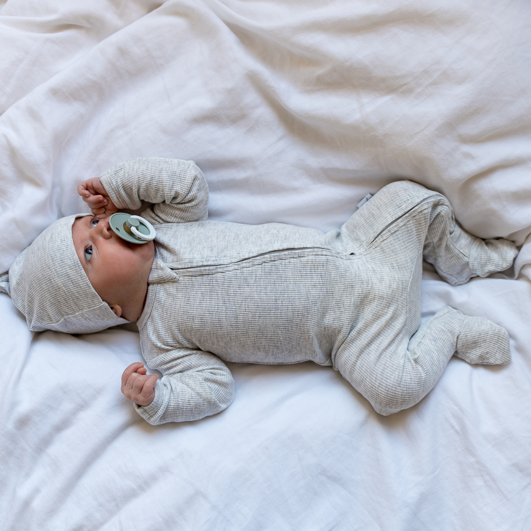 Ribbed Bamboo Footed Sleepers