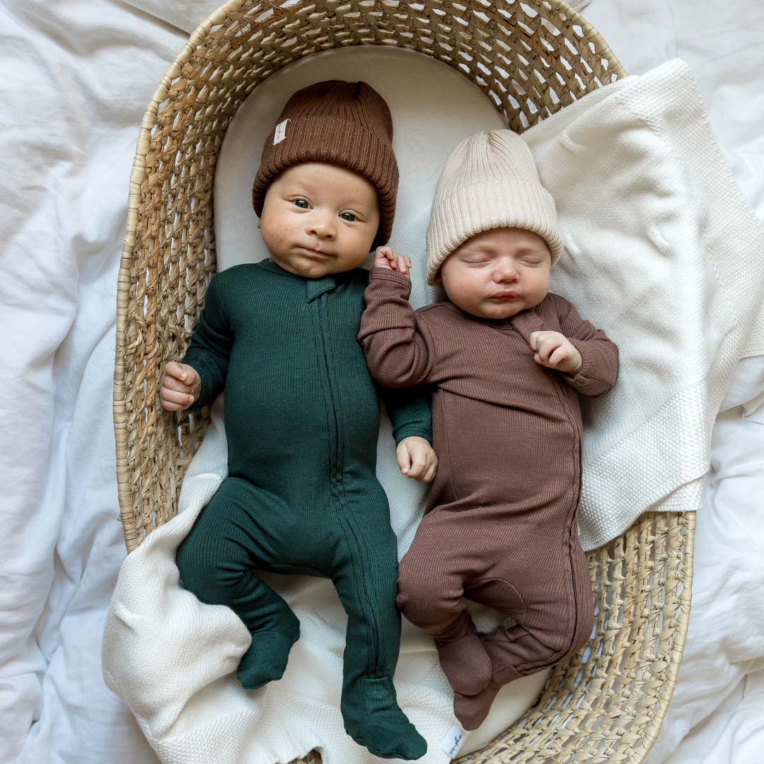 Ribbed Bamboo Footed Sleepers