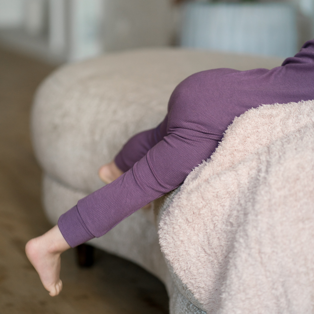 Ribbed Bamboo Footless Sleepers