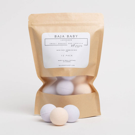 Natural Mini Bath Fizzies | 12 Pack