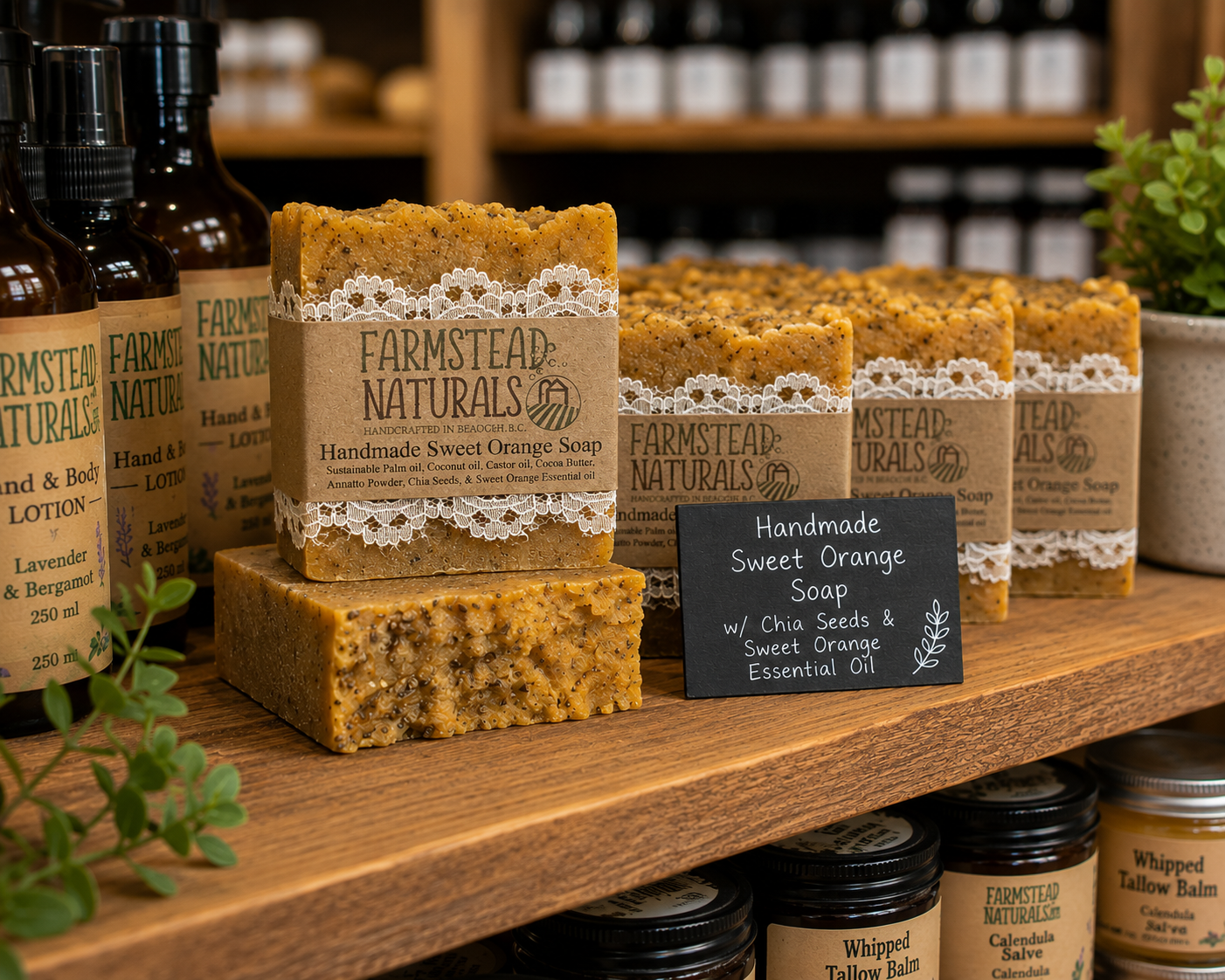 Sweet Orange Scrub Soap - Farmstead Naturals