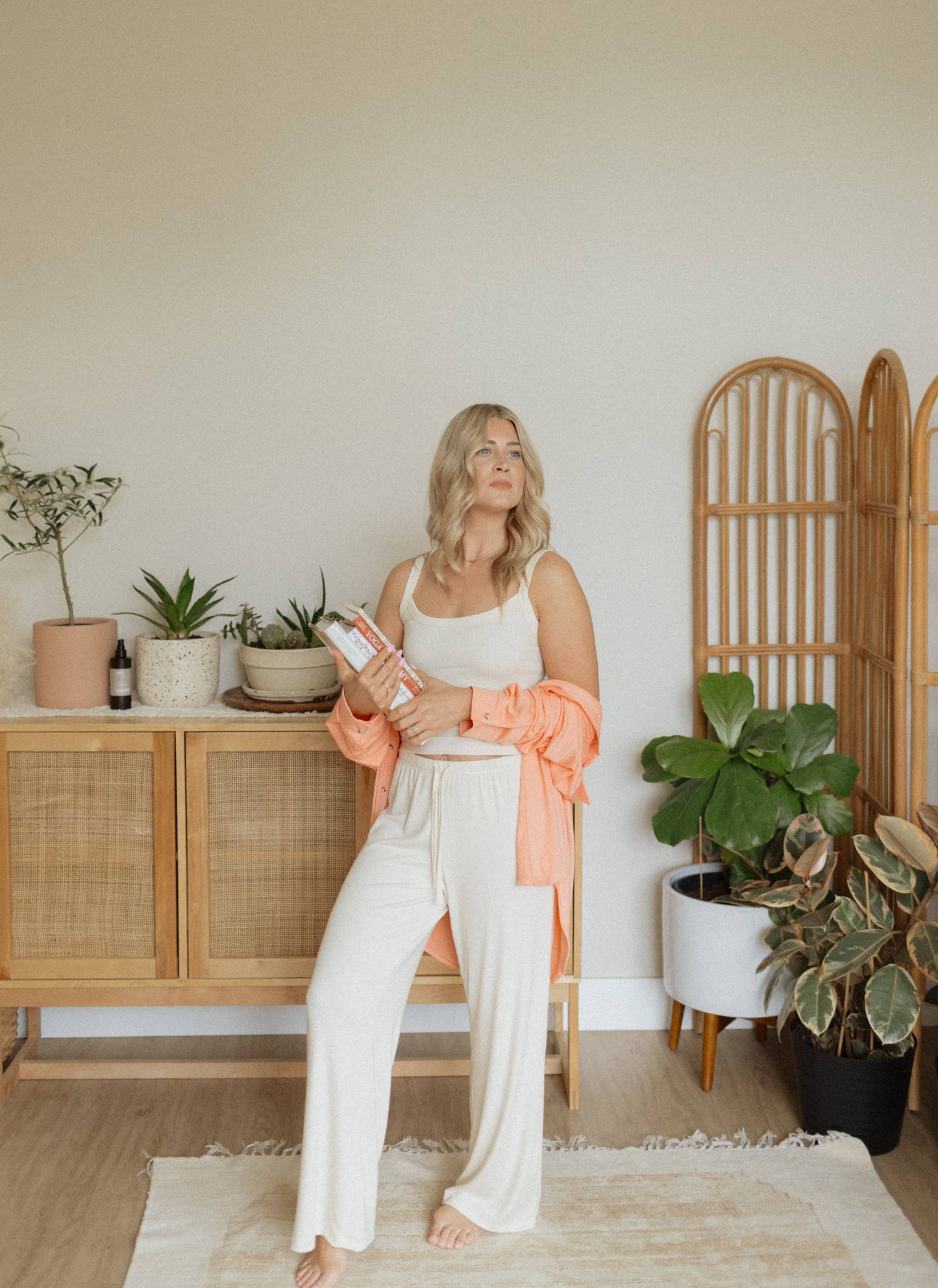 Ladies Ribbed Boyfriend Button Up