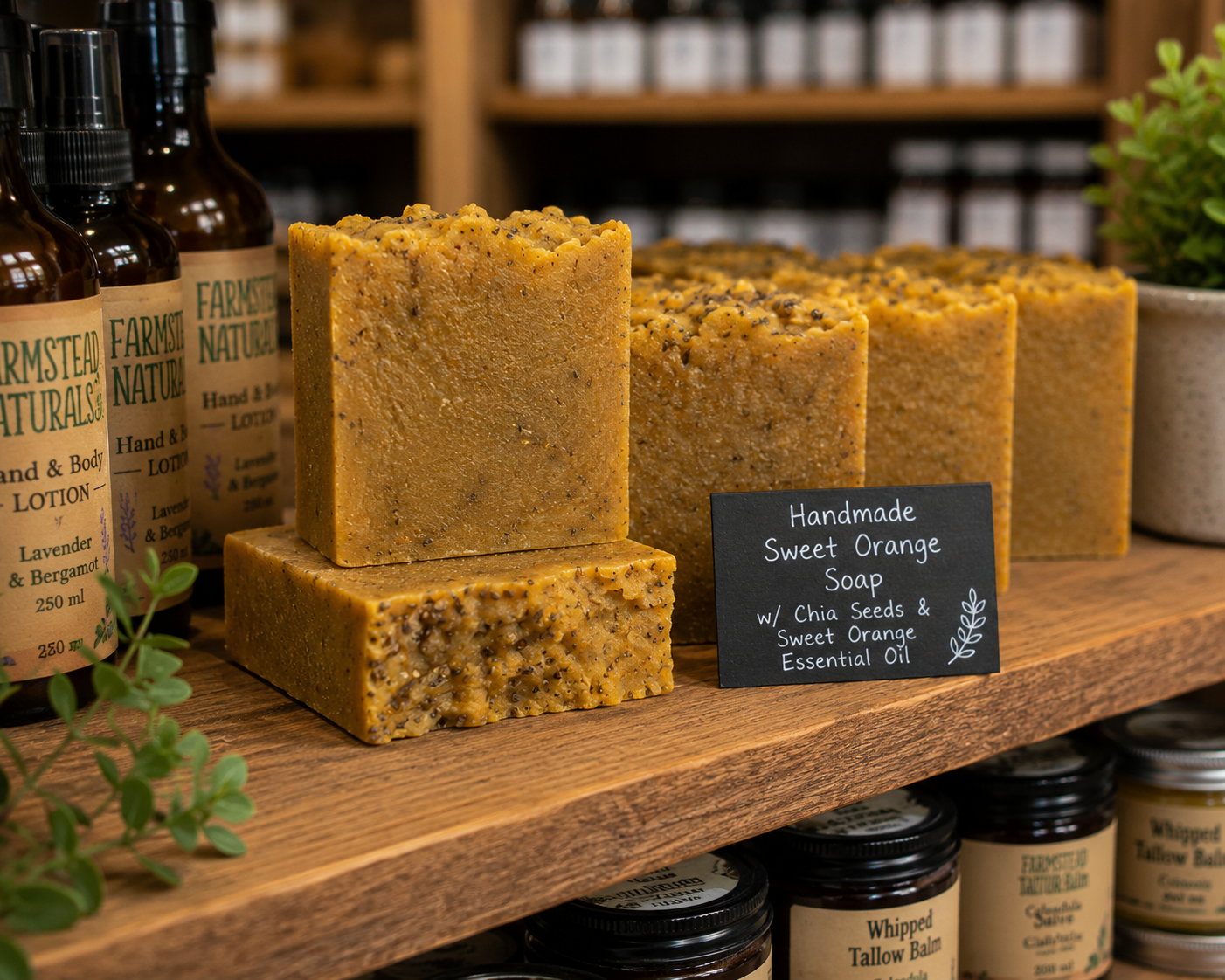 Sweet Orange Scrub Soap - Farmstead Naturals