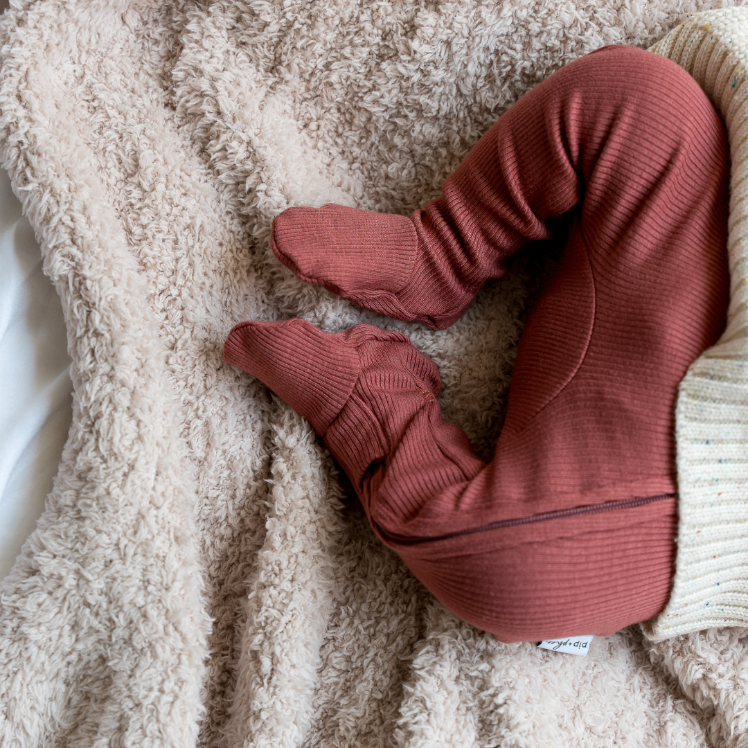 Ribbed Bamboo Footed Sleepers
