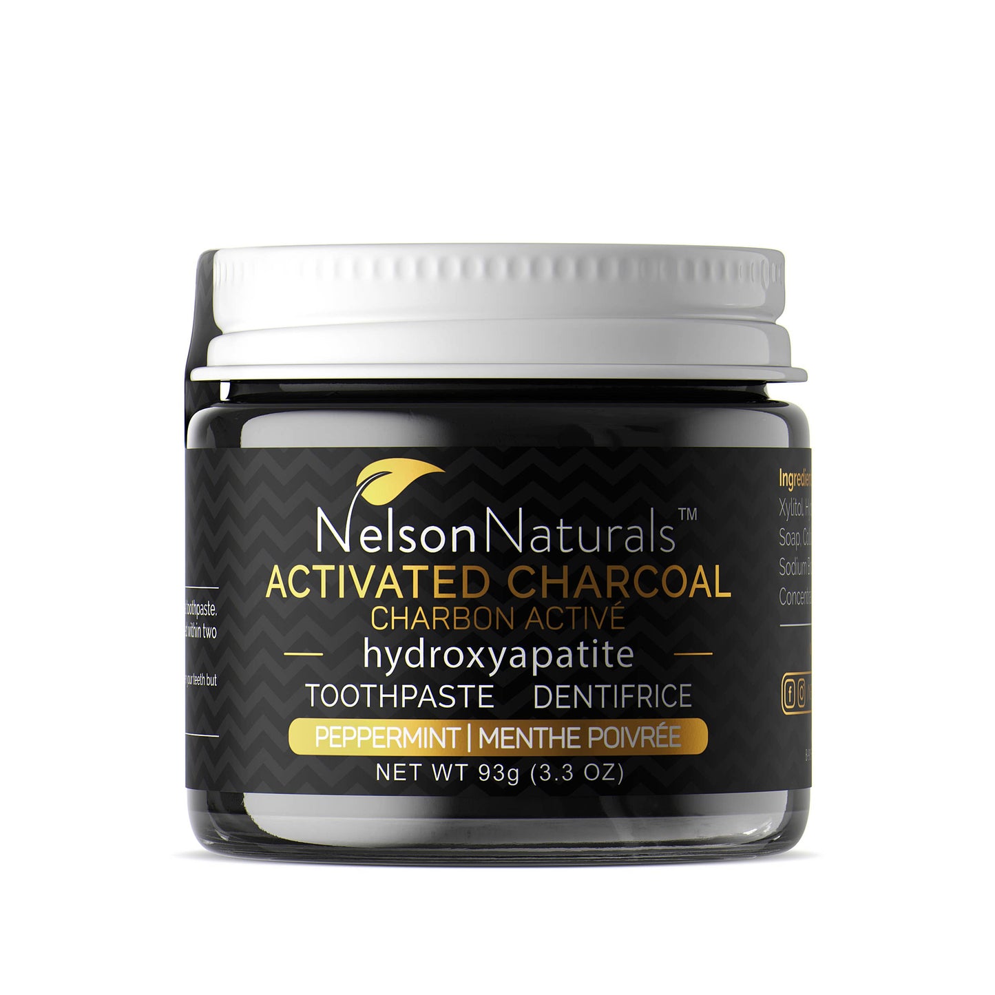 Activated Charcoal Peppermint w/hydroxyapatite 93g