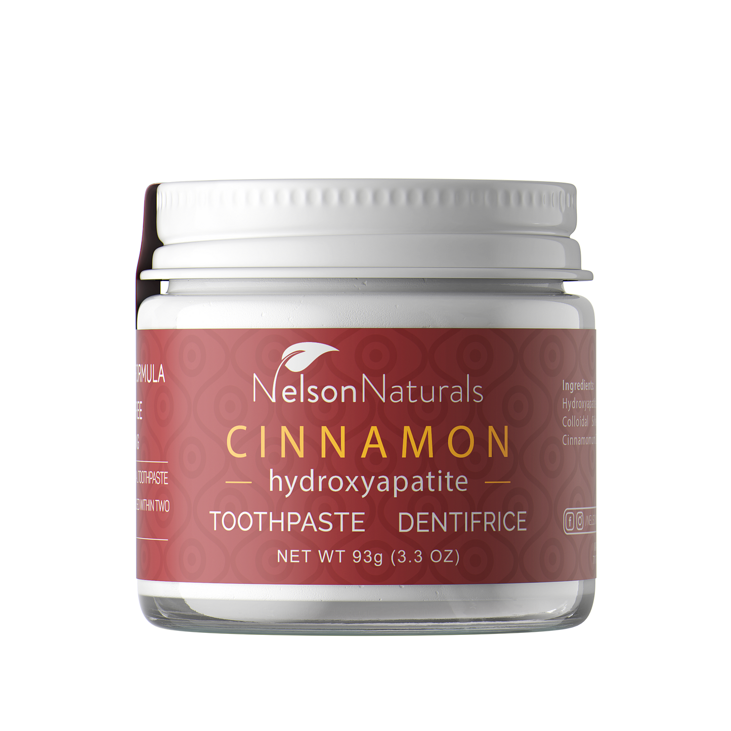 Cinnamon Toothpaste with Hydroxyapatite 93g/3.3oz