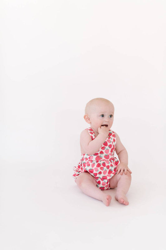 Isla Romper in Berry Cute