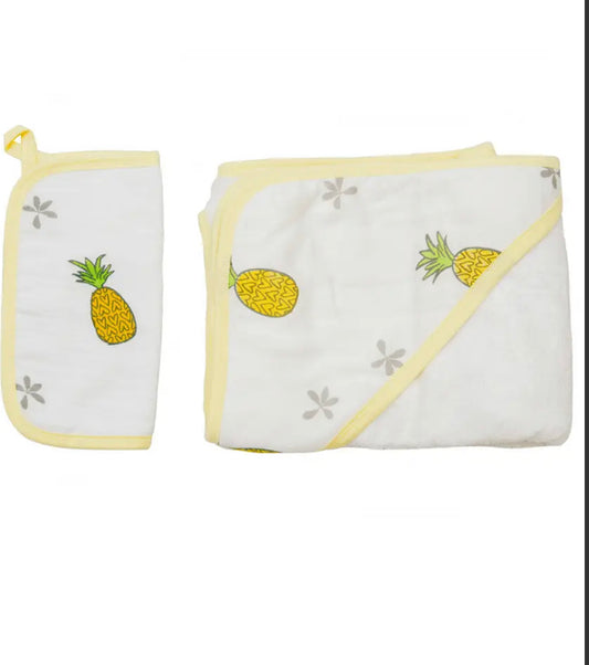 Pineapple Hooded Towel Set
