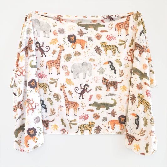 Wild Safari Swaddle Blanket