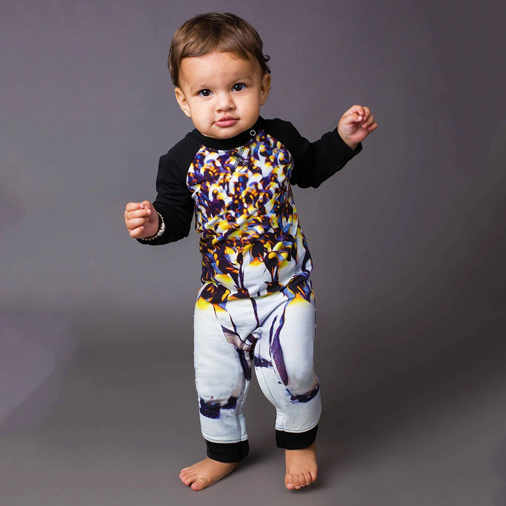 Organic Cotton Romper - Waddle of Penguins