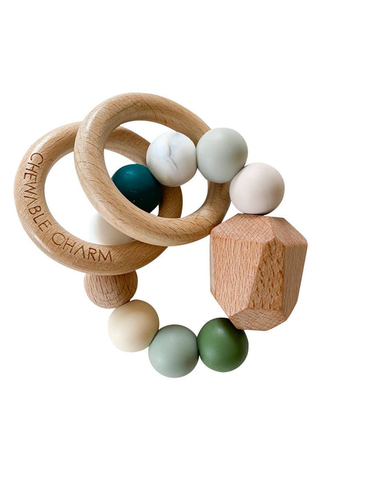 Hayes Silicone + Wood Teether - Winter