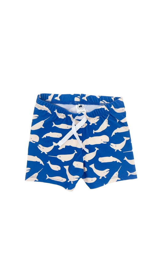 Baby/Kid's UPF50+ Swim Shorts | Whales