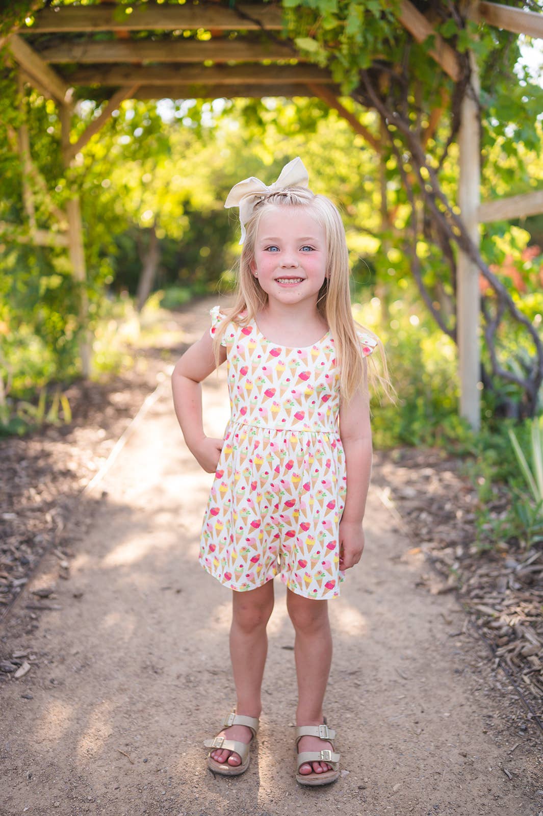 Sophia Rae Ice Cream Scoop Macie Romper โ Sophia Rae Boutique