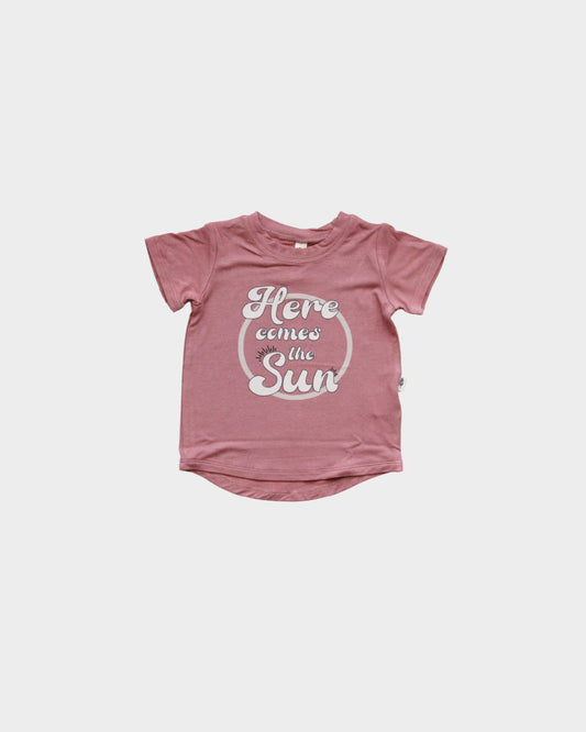 Girl's Screen-Printed Tee in Here Comes The Sun